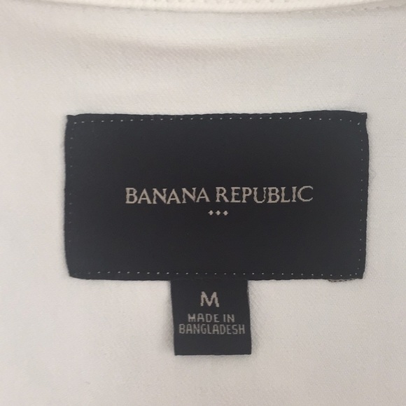 Banana Republic White Jean Jacket size Medium - Picture 5 of 9